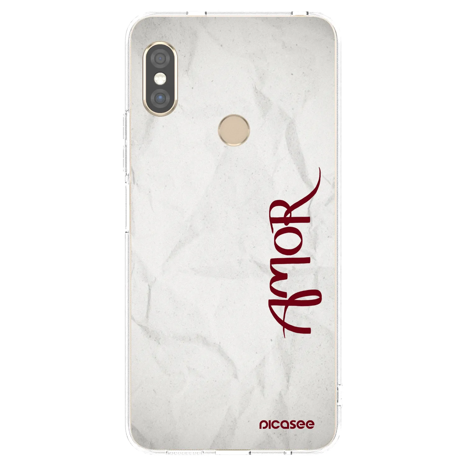 Picasee silikonowe przeźroczyste etui na Xiaomi Redmi Note 5 Global - Amor