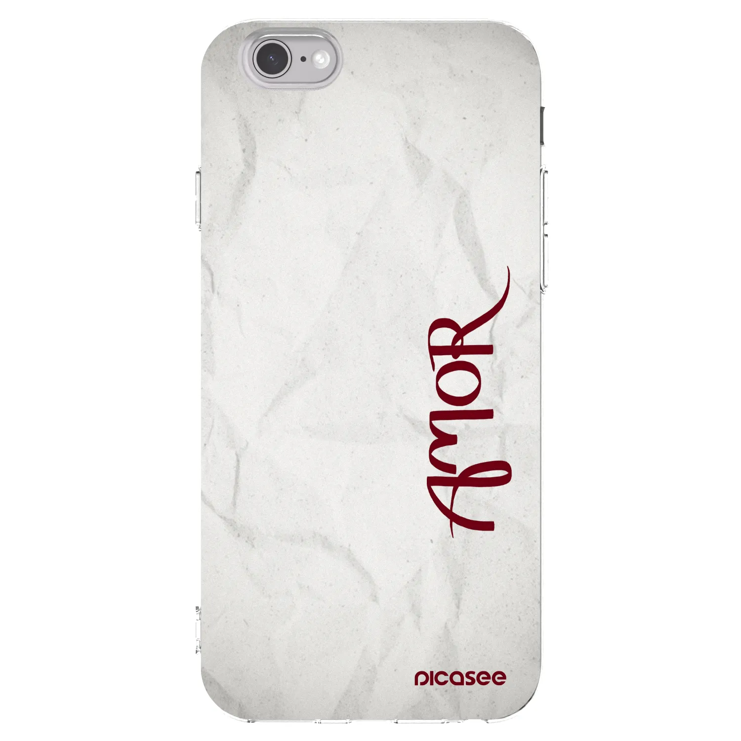 Picasee silikonowe przeźroczyste etui na Apple iPhone 6/6S - Amor