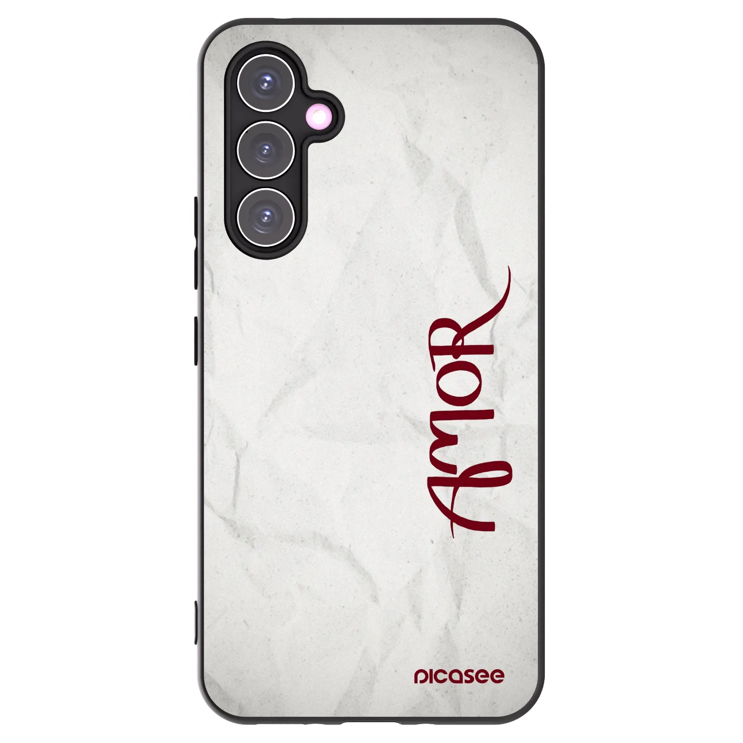 Picasee silikonowe czarne etui na Samsung Galaxy A54 5G A546B - Amor