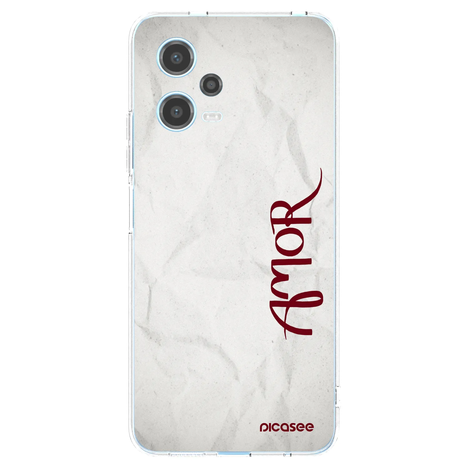 Picasee silikonowe przeźroczyste etui na Xiaomi Redmi Note 12 5G - Amor