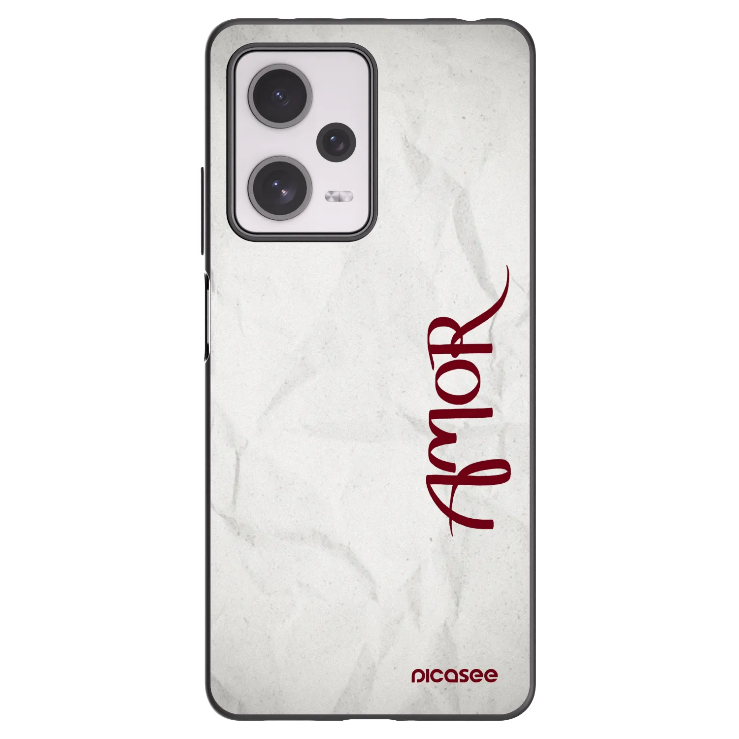 Picasee silikonowe czarne etui na Xiaomi Redmi Note 12 Pro+ 5G - Amor