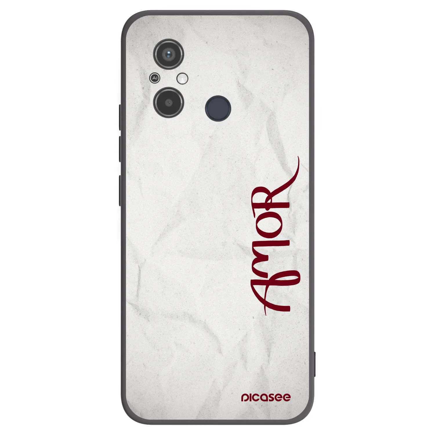 Picasee silikonowe czarne etui na Xiaomi Redmi 12C - Amor