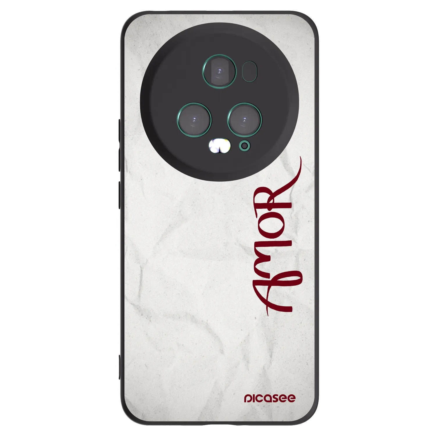 Picasee silikonowe czarne etui na Honor Magic5 Pro - Amor