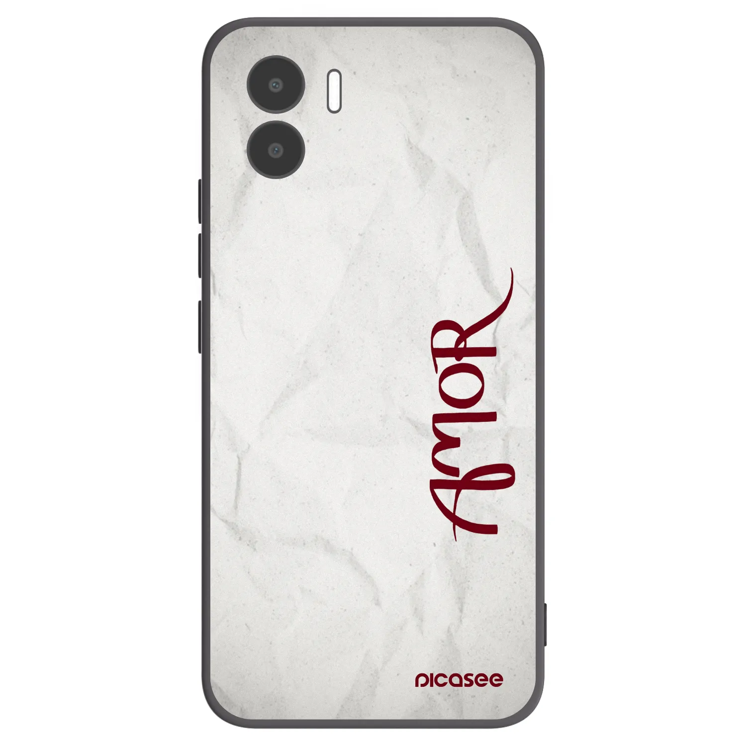 Picasee silikonowe czarne etui na Xiaomi Redmi A2 - Amor