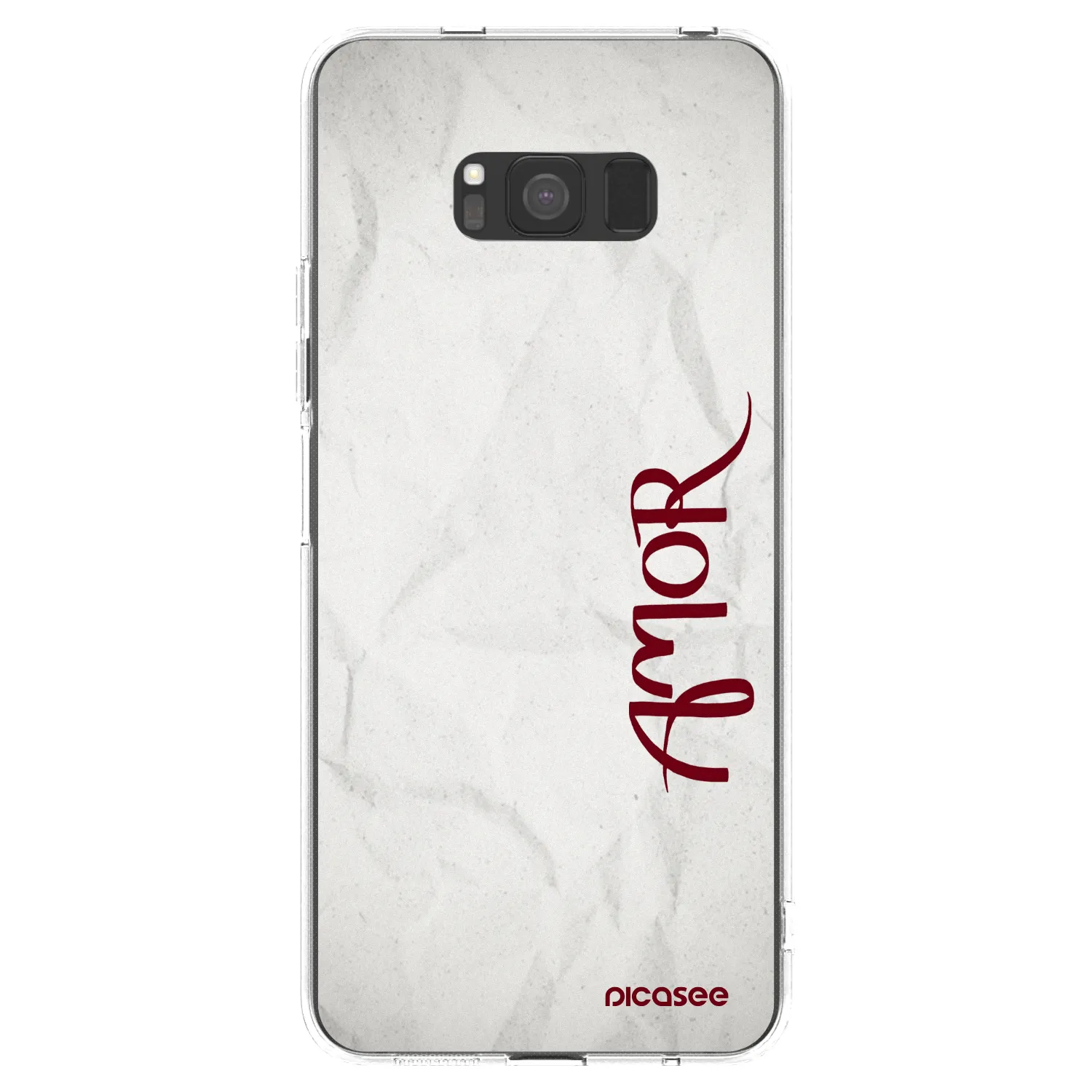 Picasee silikonowe przeźroczyste etui na Samsung Galaxy S8 G950F - Amor