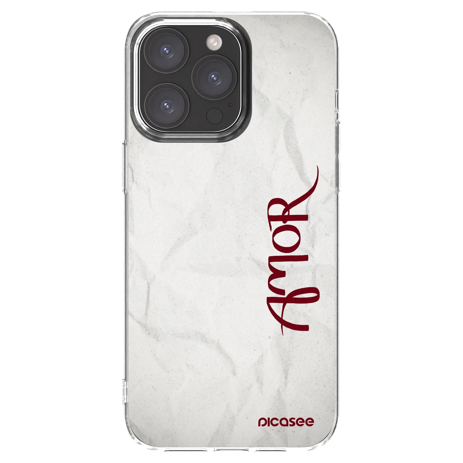 Picasee silikonowe przeźroczyste etui na Apple iPhone 15 Pro Max - Amor