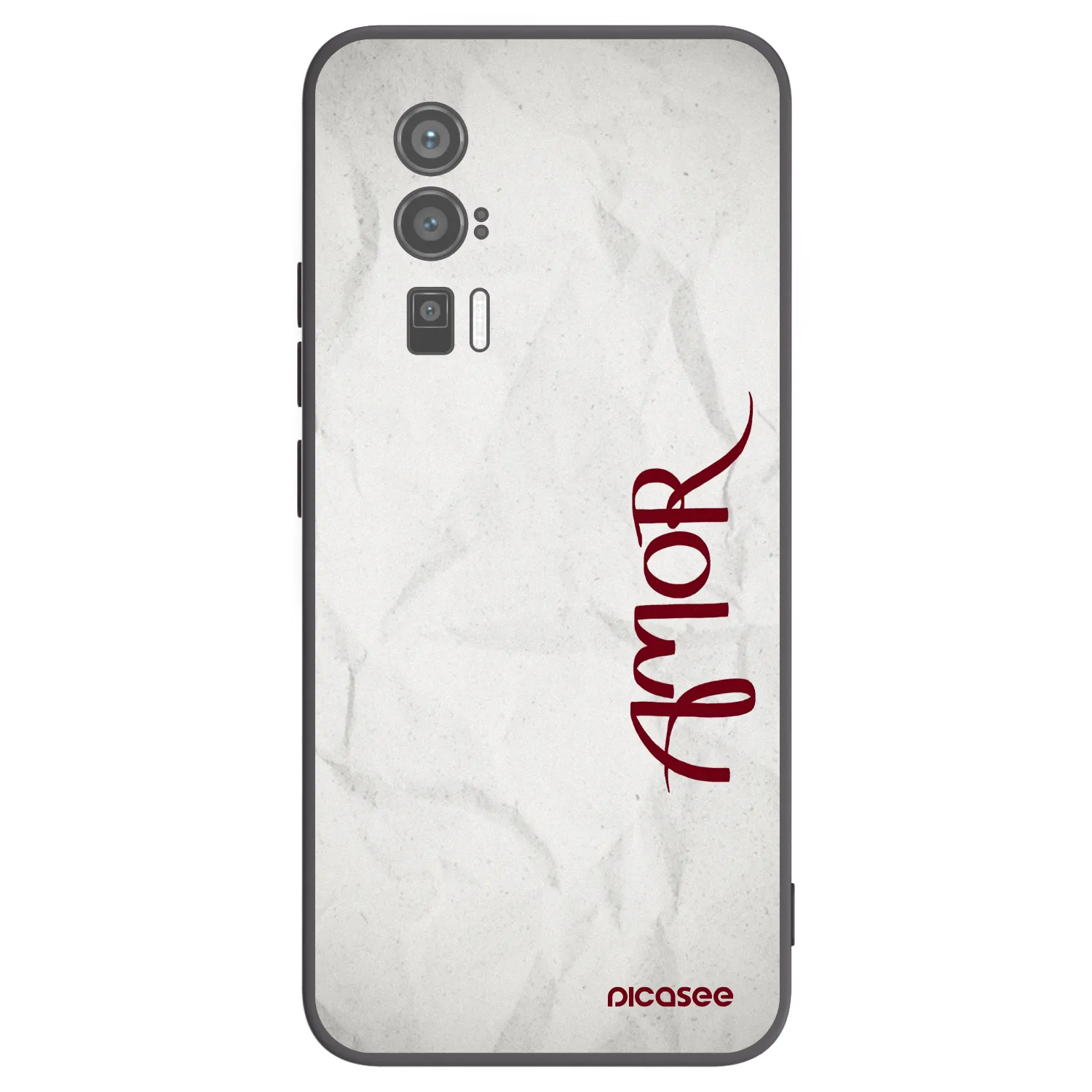 Picasee silikonowe czarne etui na Xiaomi Poco F5 Pro 5G - Amor
