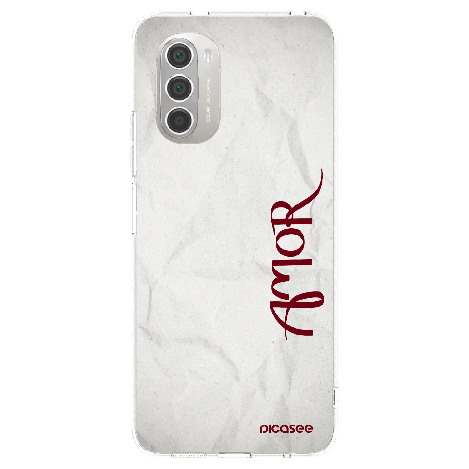 Picasee silikonowe przeźroczyste etui na Motorola Moto G51 - Amor