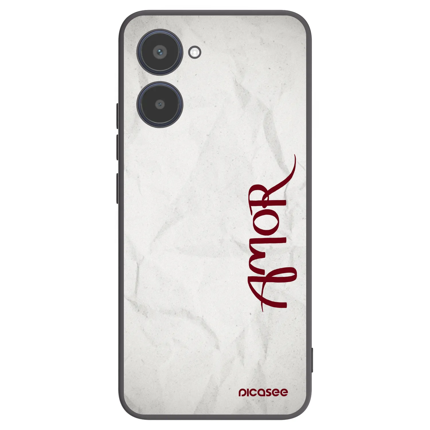 Picasee silikonowe czarne etui na Realme 10 4G - Amor