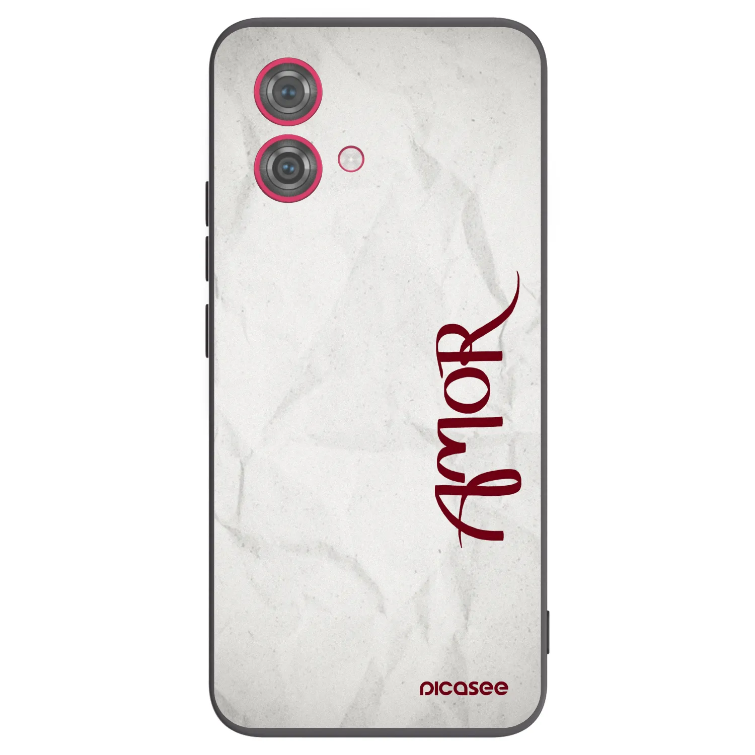 Picasee silikonowe czarne etui na Motorola Moto G84 5G - Amor