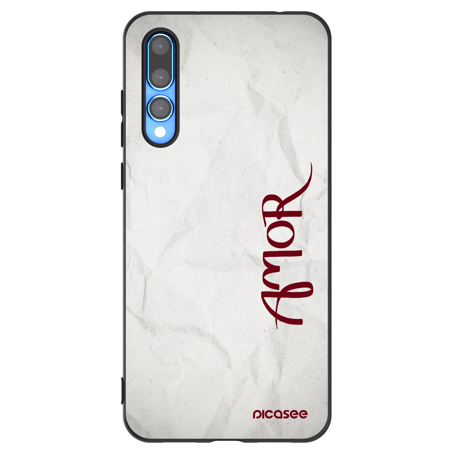 Picasee silikonowe czarne etui na Huawei P20 Pro - Amor