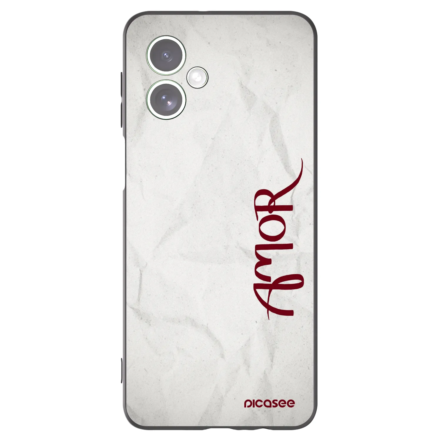 Picasee silikonowe czarne etui na Motorola Moto G54 5G - Amor