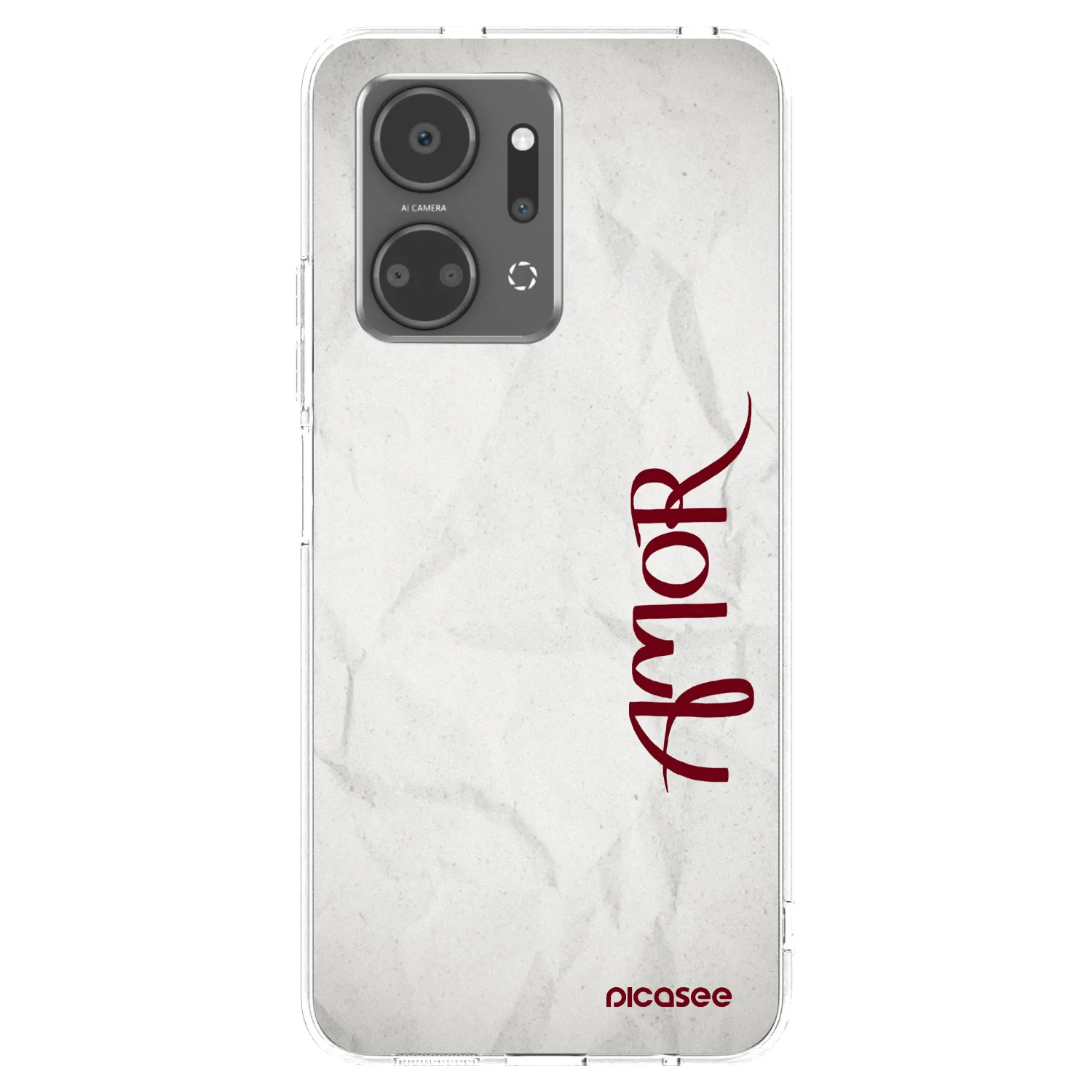 Picasee silikonowe przeźroczyste etui na Honor X7a - Amor
