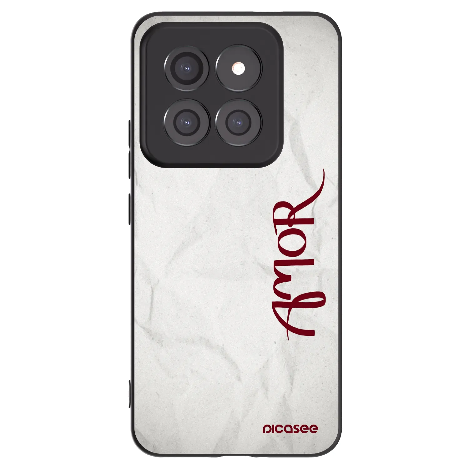 Picasee silikonowe czarne etui na Xiaomi 14 Pro - Amor