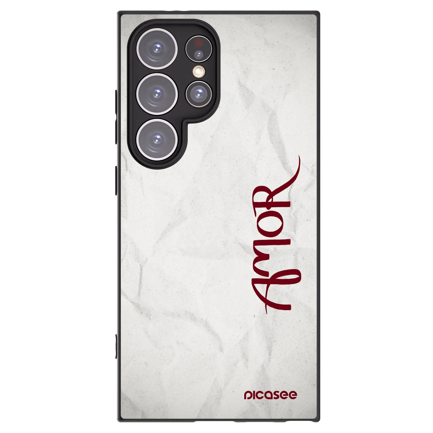 Picasee silikonowe czarne etui na Samsung Galaxy S24 Ultra S928B 5G - Amor