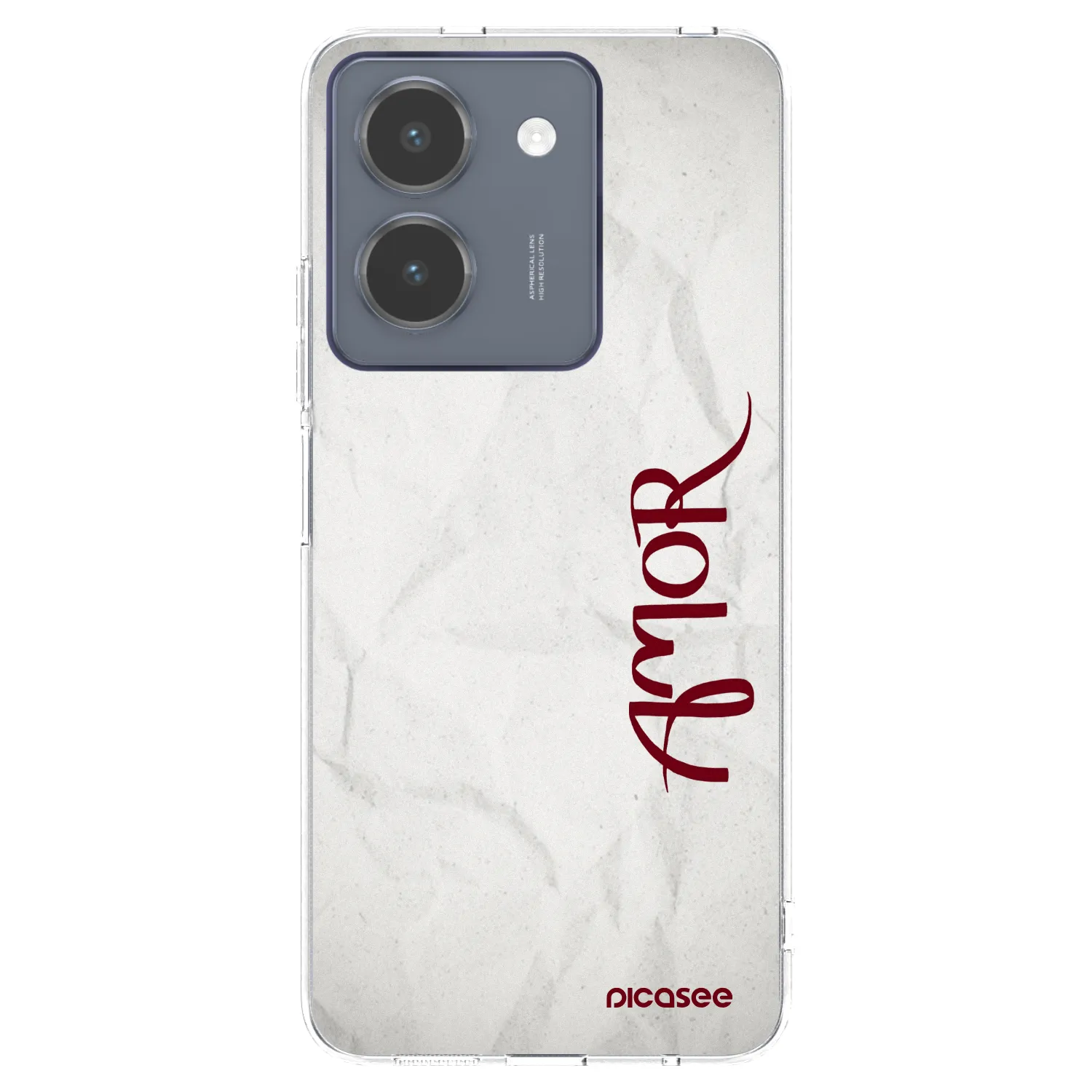 Picasee silikonowe przeźroczyste etui na Vivo Y36 4G - Amor