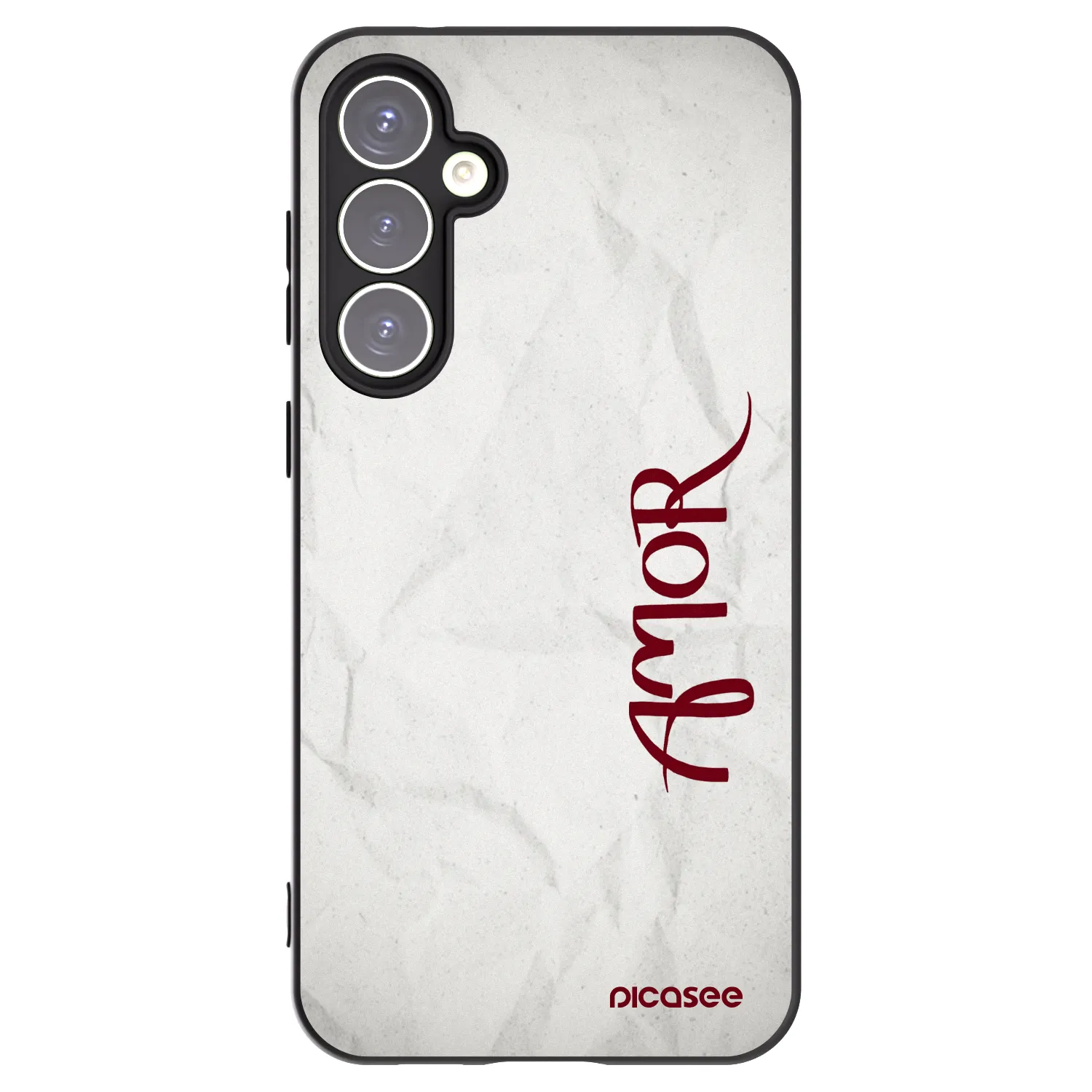 Picasee silikonowe czarne etui na Samsung Galaxy S23 FE S711B - Amor