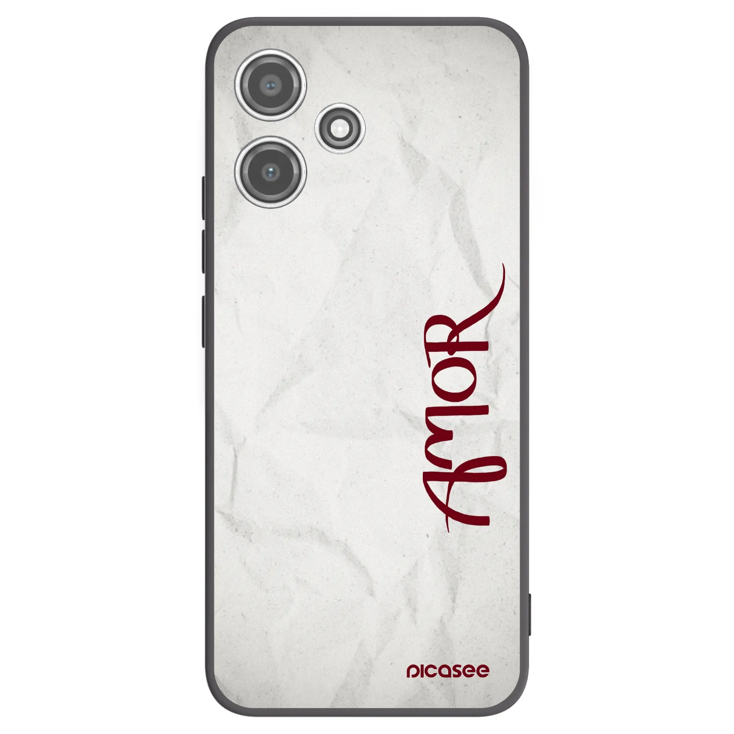 Picasee silikonowe czarne etui na Xiaomi Redmi 12 5G - Amor