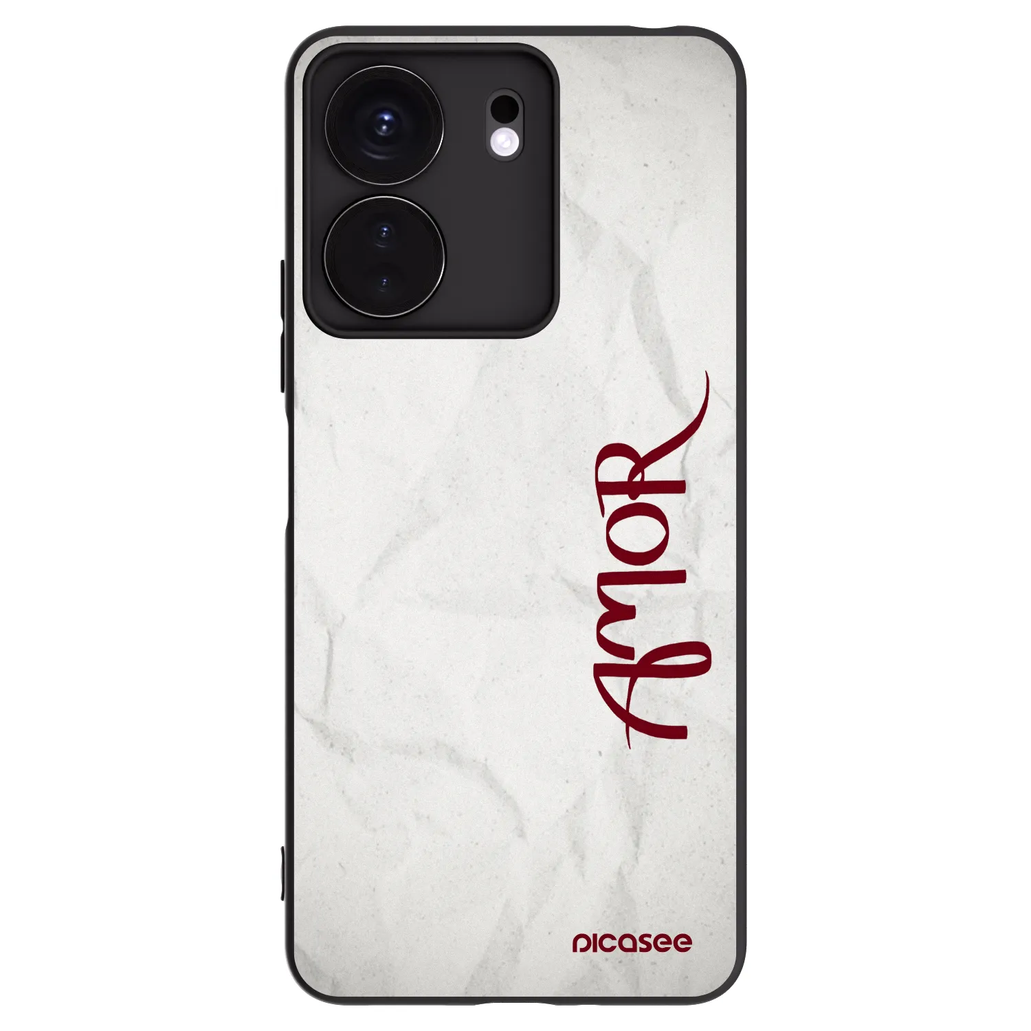 Picasee silikonowe czarne etui na Xiaomi Redmi 13C 4G - Amor