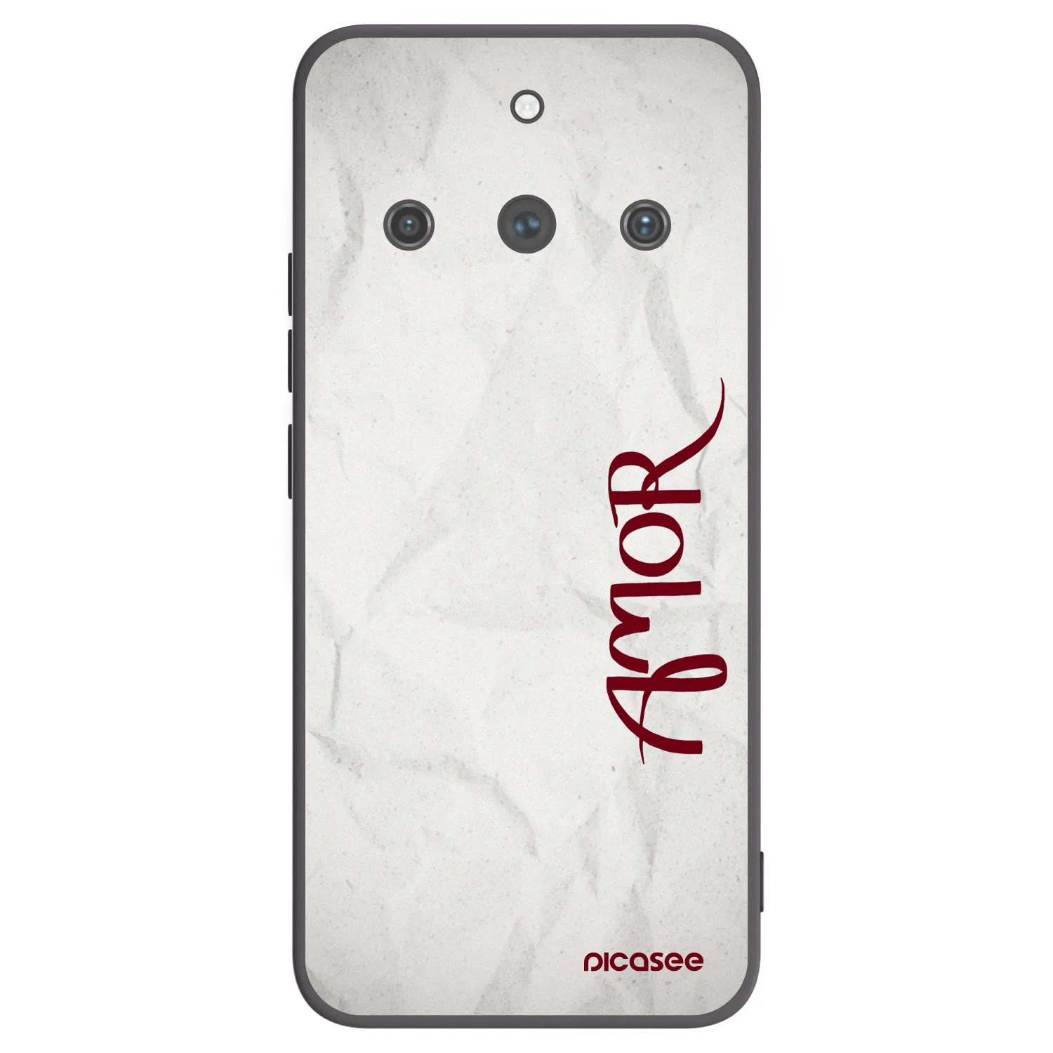 Picasee silikonowe czarne etui na Realme 11 Pro+ - Amor