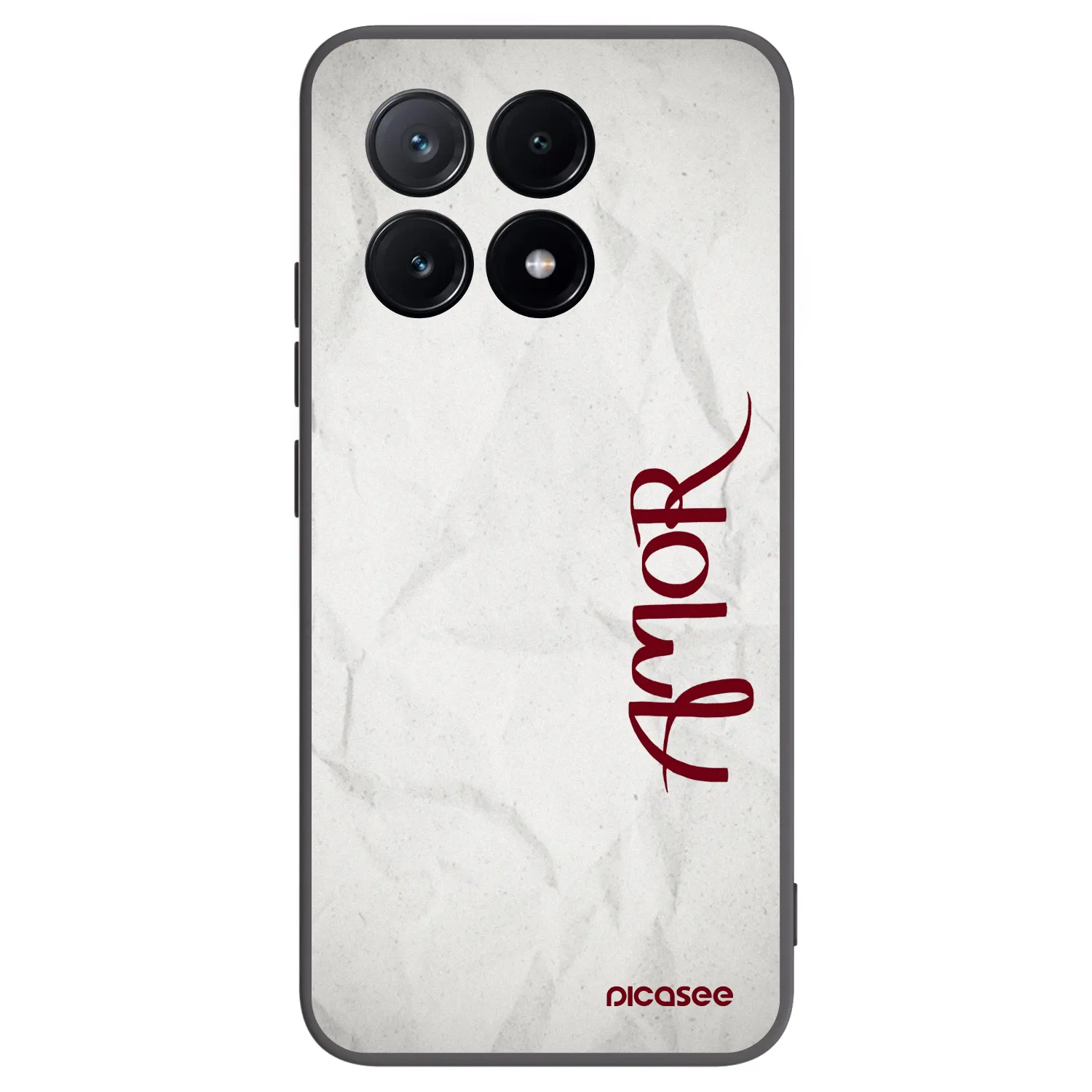 Picasee silikonowe czarne etui na Xiaomi Poco X6 Pro - Amor
