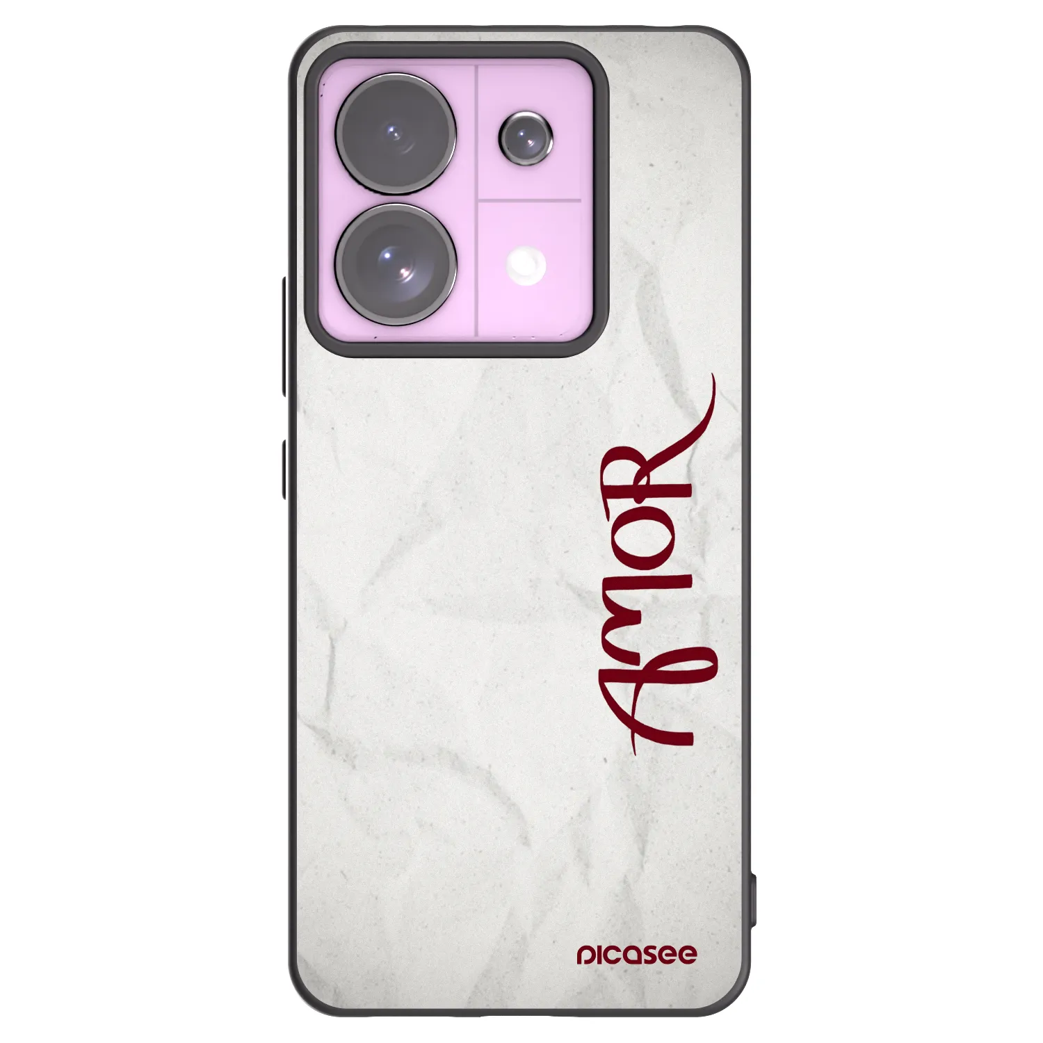 Picasee silikonowe czarne etui na Xiaomi Redmi Note 13 Pro 5G - Amor