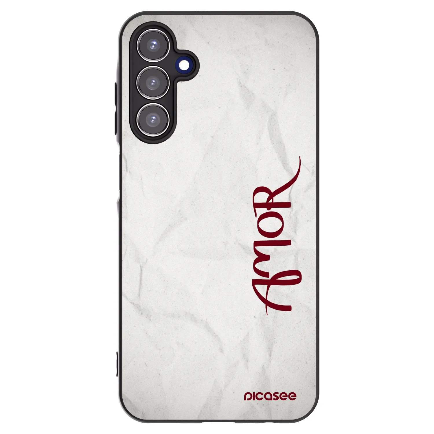Picasee silikonowe czarne etui na Samsung Galaxy A15 A155F 4G - Amor