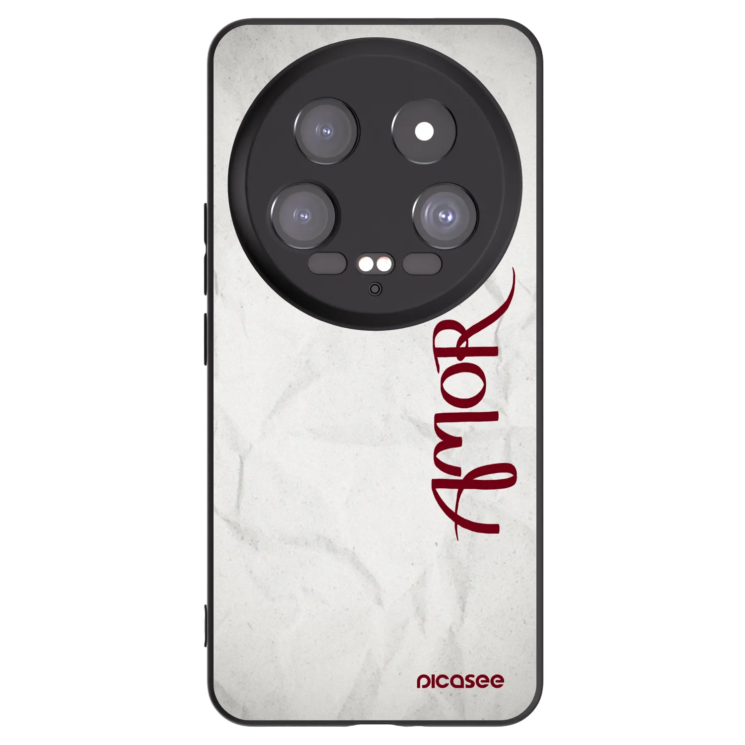 Picasee silikonowe czarne etui na Xiaomi 14 Ultra - Amor