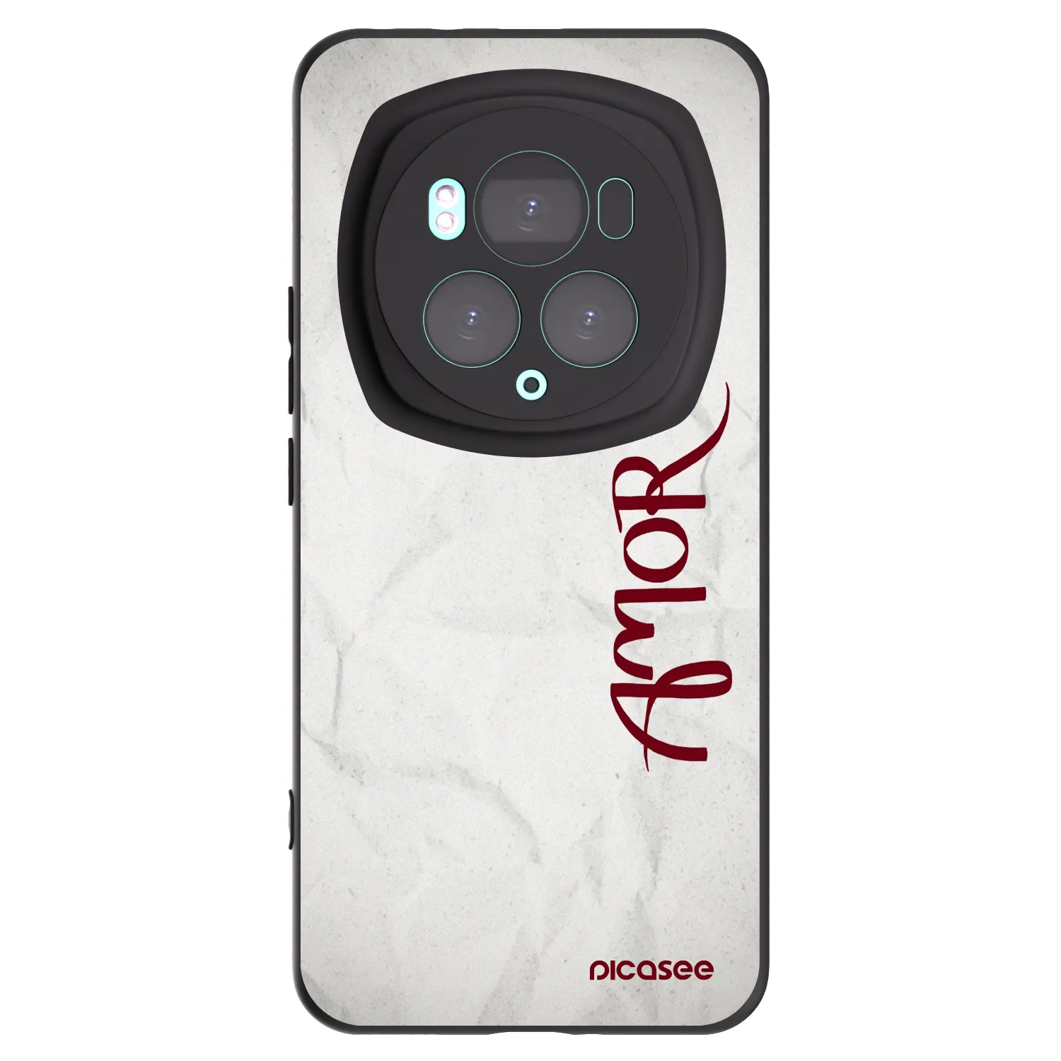 Picasee silikonowe czarne etui na Honor Magic6 Pro - Amor