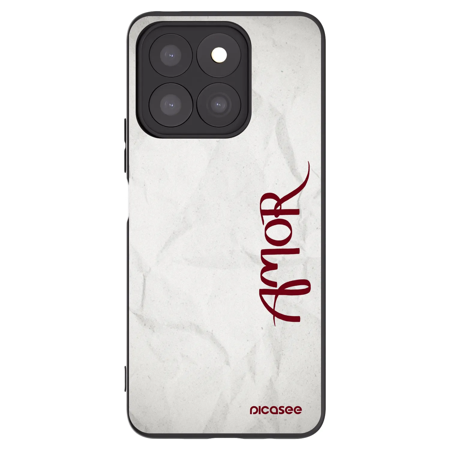 Picasee silikonowe czarne etui na Honor X8b - Amor