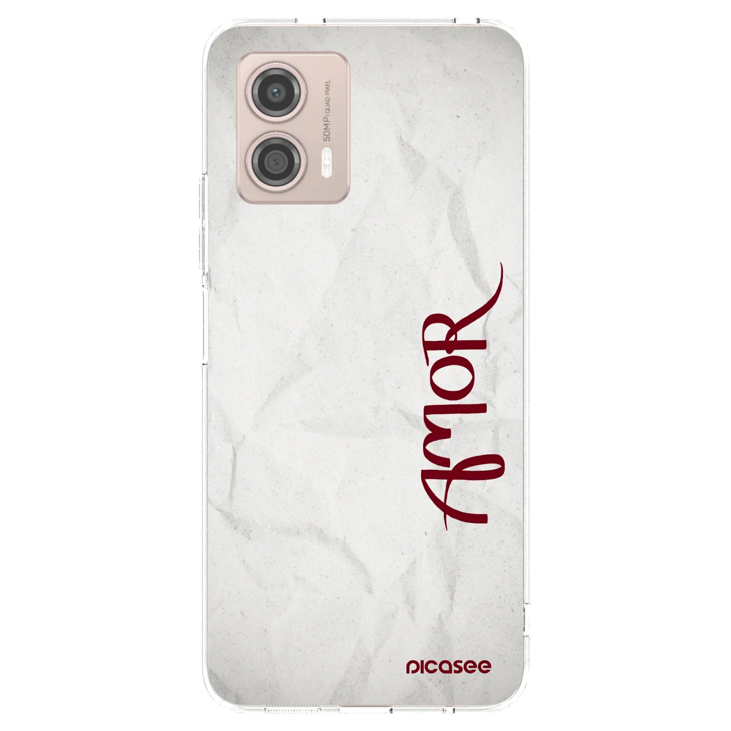 Picasee silikonowe przeźroczyste etui na Motorola Moto G53 5G - Amor