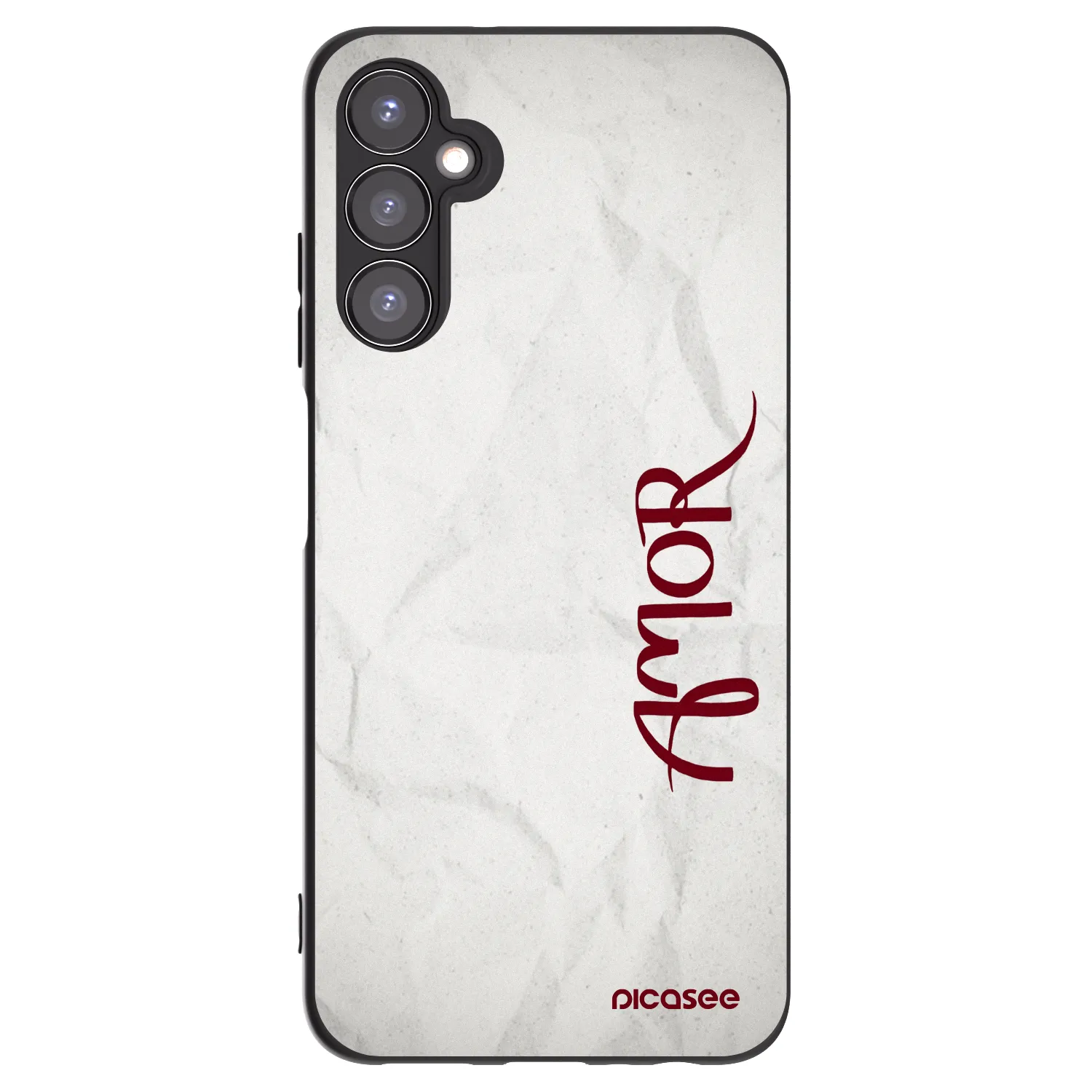 Picasee silikonowe czarne etui na Samsung Galaxy A05s A057G - Amor