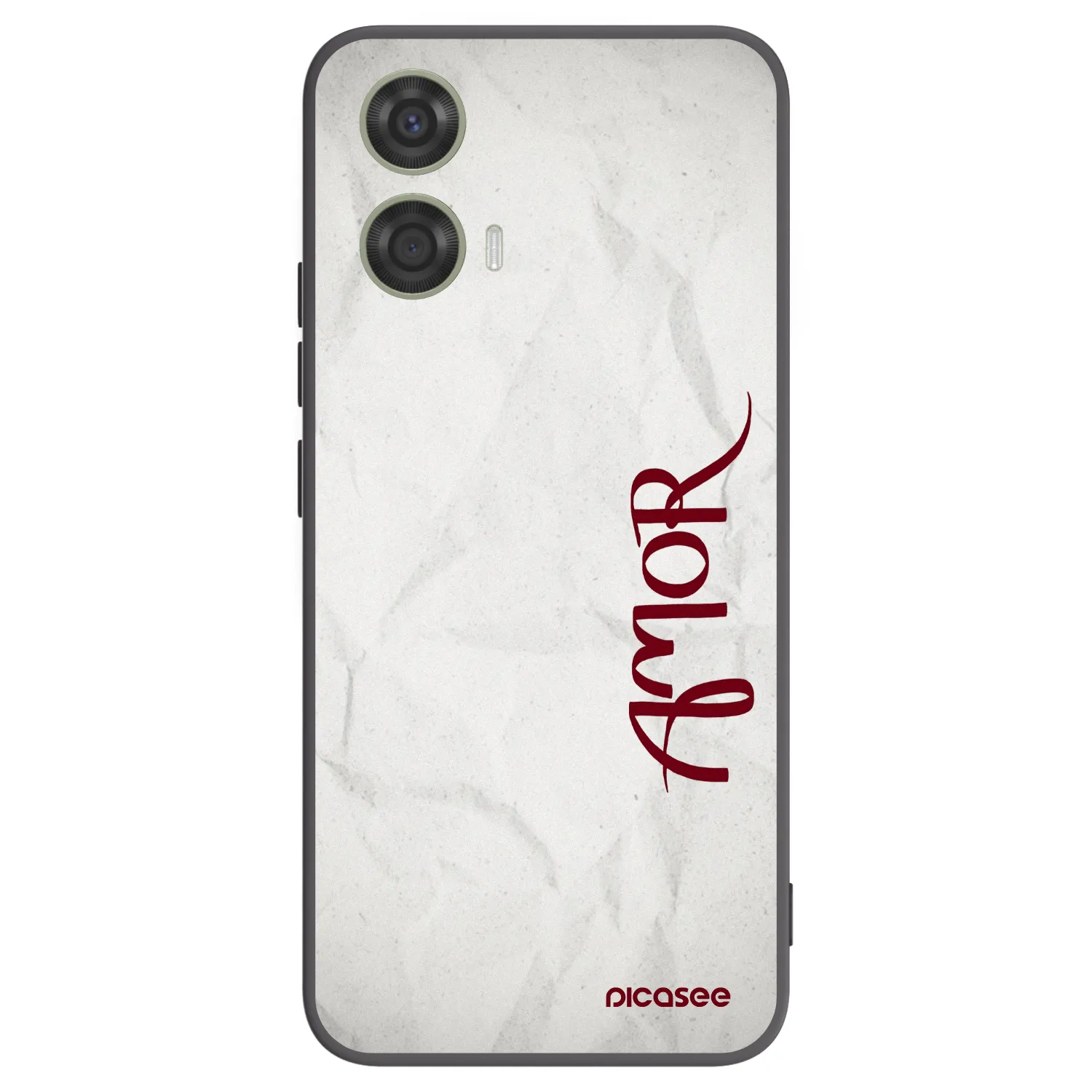 Picasee silikonowe czarne etui na Motorola Moto G24 - Amor