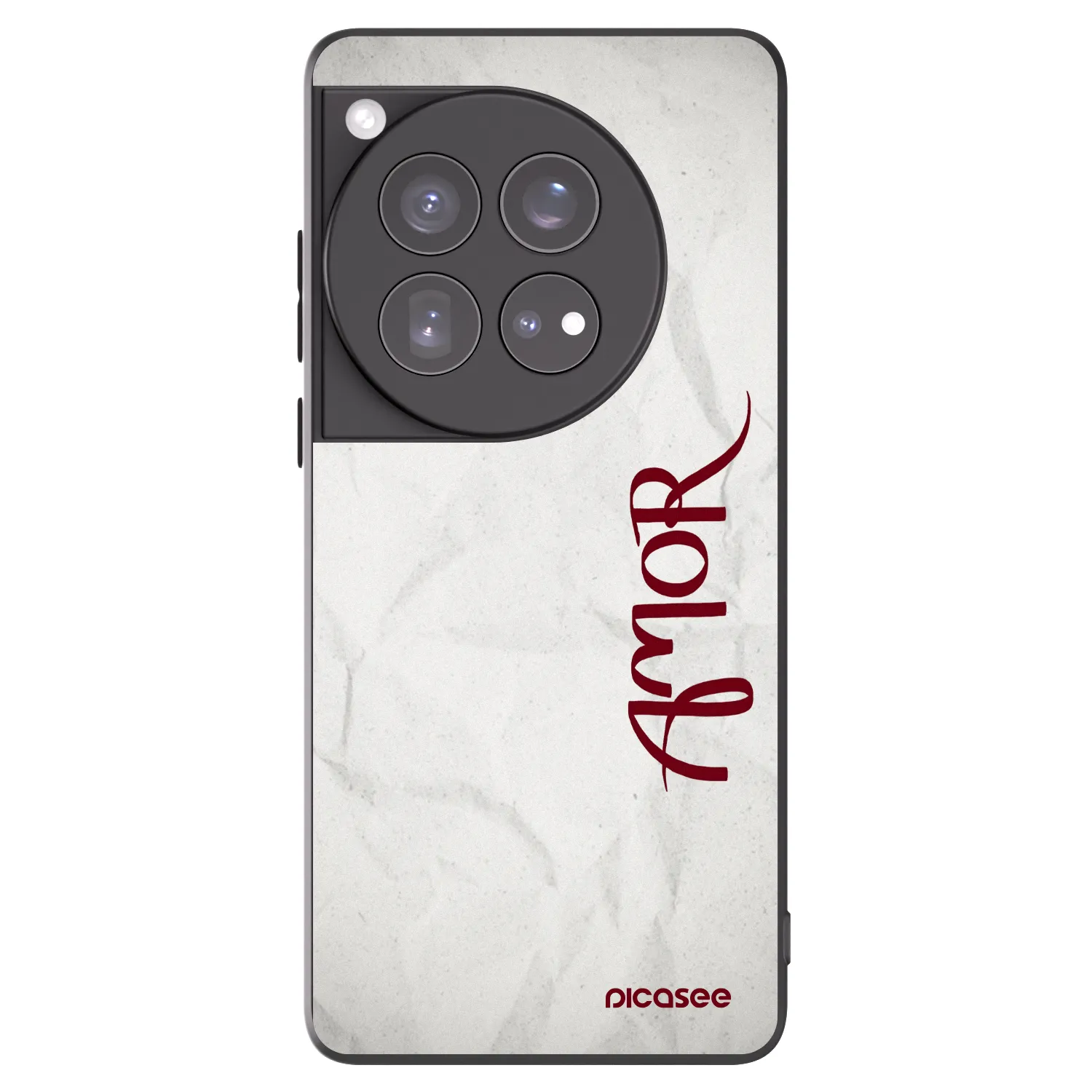 Picasee silikonowe czarne etui na OnePlus 12 5G - Amor