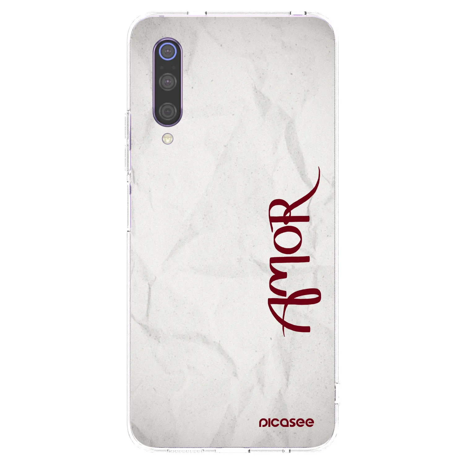 Picasee silikonowe przeźroczyste etui na Xiaomi Mi 9 - Amor