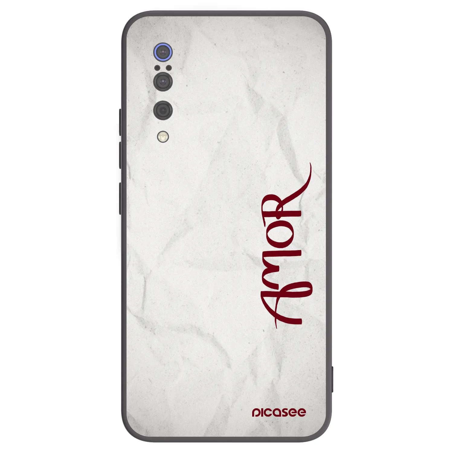 Picasee silikonowe czarne etui na Xiaomi Mi 9 - Amor