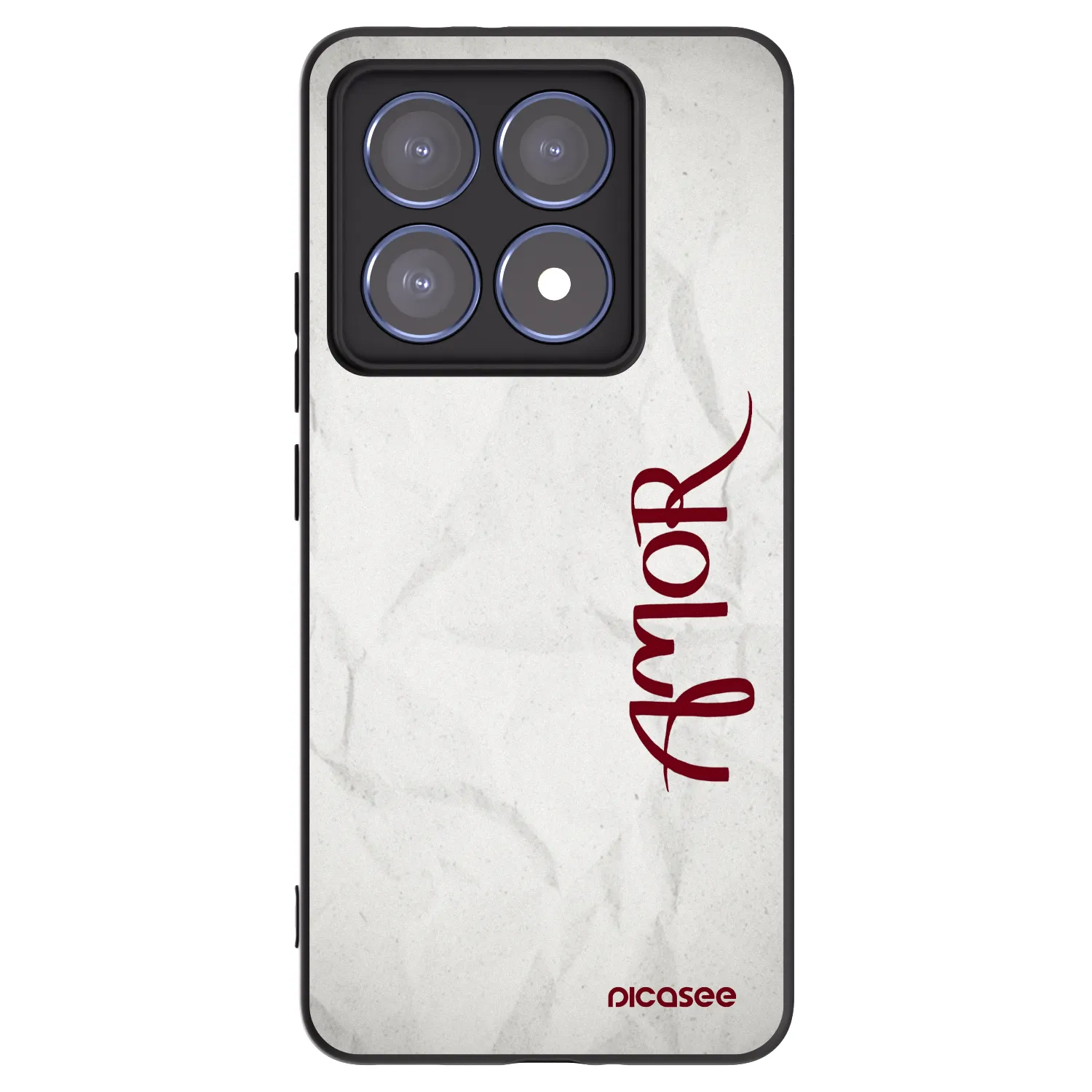 Picasee silikonowe czarne etui na Xiaomi 14T Pro - Amor