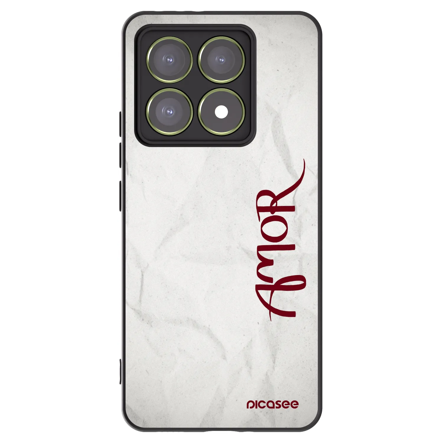Picasee silikonowe czarne etui na Xiaomi 14T - Amor