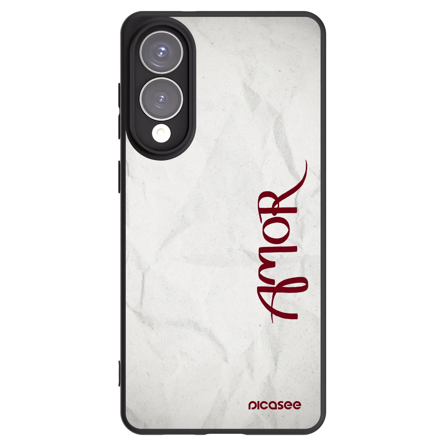 Picasee silikonowe czarne etui na Samsung Galaxy S25 Edge 5G - Amor