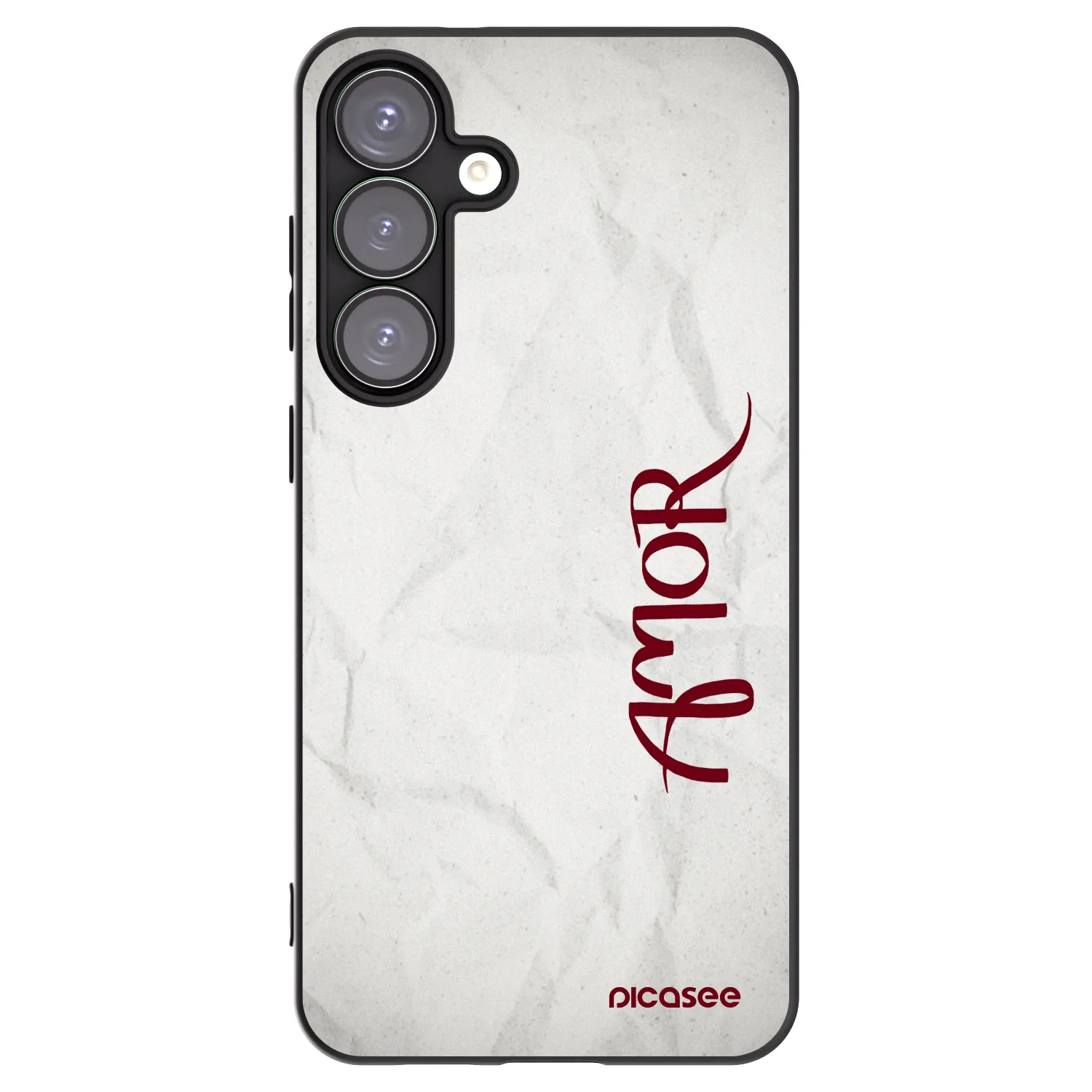 Picasee silikonowe czarne etui na Samsung Galaxy S25+ 5G - Amor