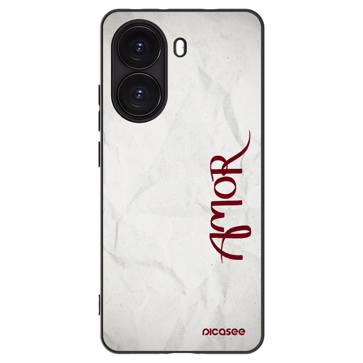 Picasee silikonowe czarne etui na Xiaomi Poco X7 Pro 5G - Amor
