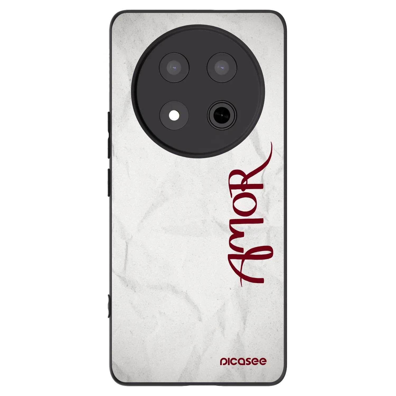 Picasee silikonowe czarne etui na Honor Magic7 Lite 5G - Amor