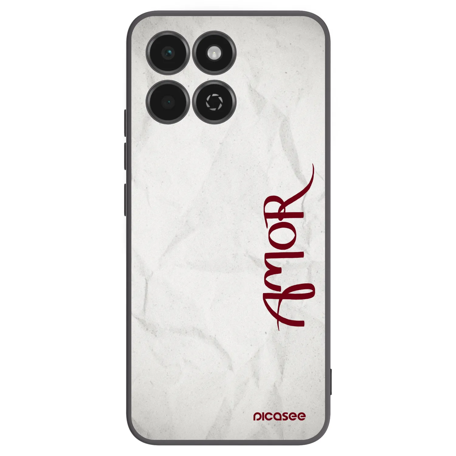 Picasee silikonowe czarne etui na Honor 200 Smart 5G - Amor