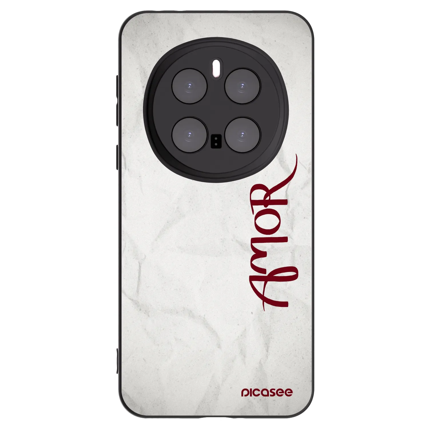 Picasee silikonowe czarne etui na Honor Magic7 Pro 5G - Amor