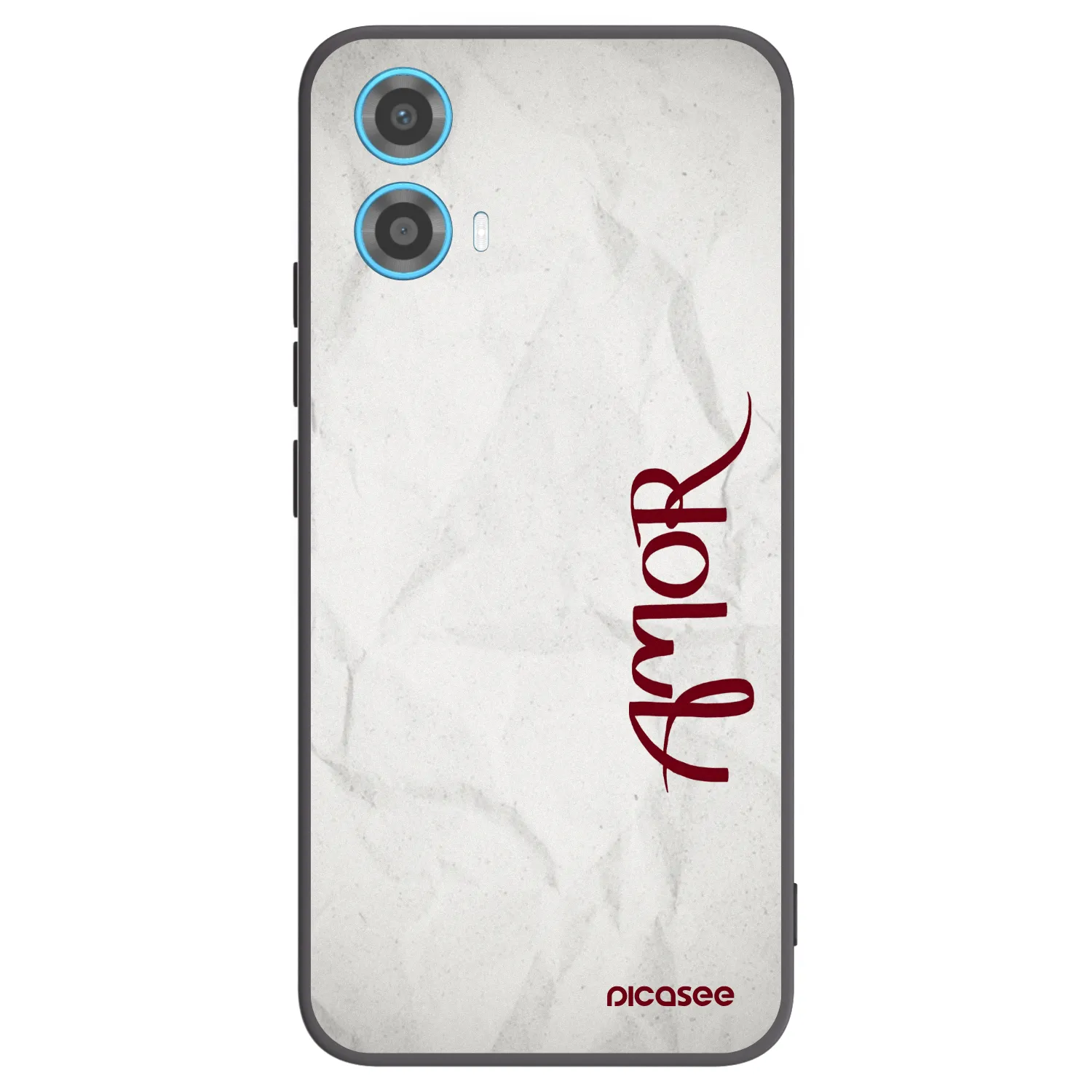 Picasee silikonowe czarne etui na Motorola Moto G34 5G - Amor