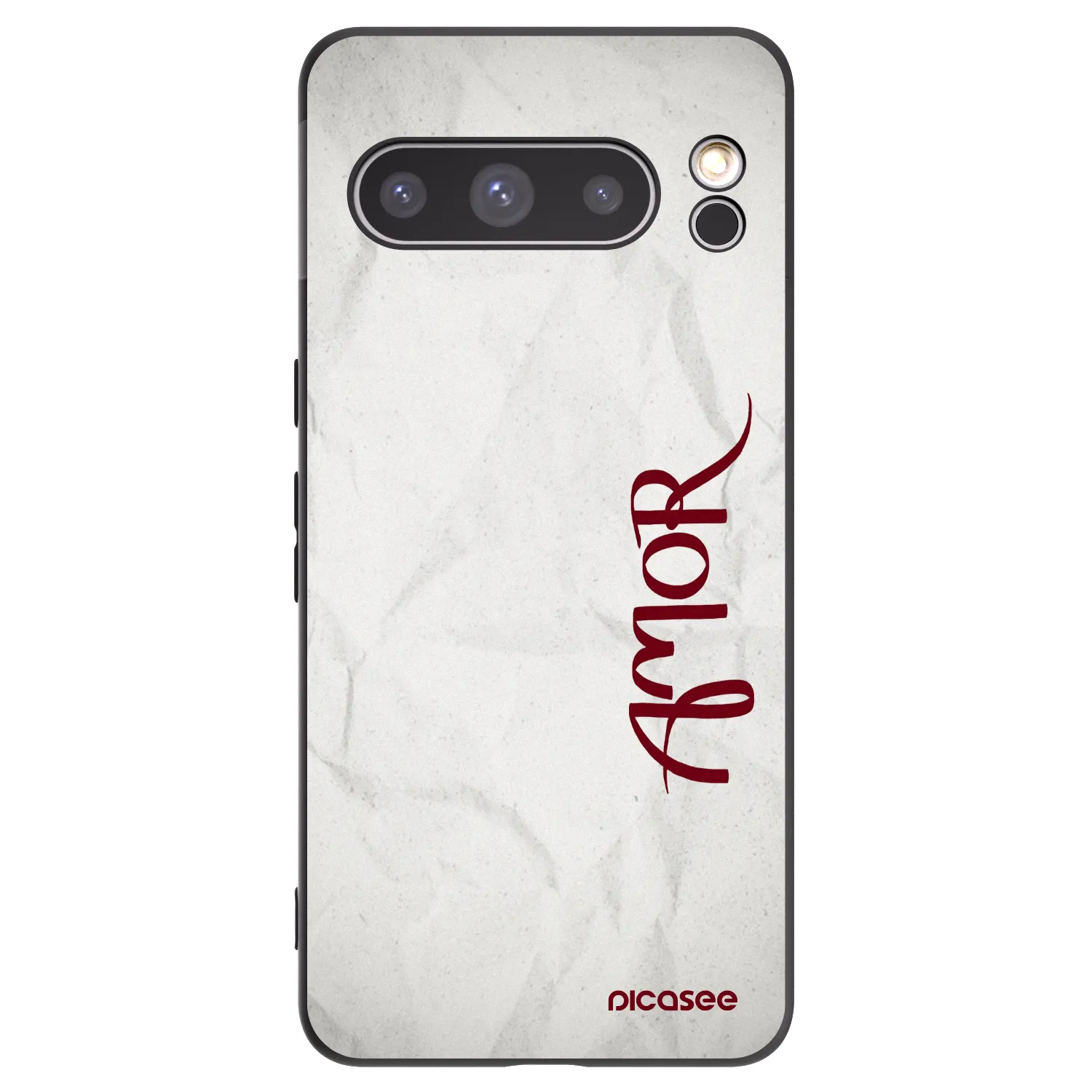 Picasee silikonowe czarne etui na Google Pixel 8 Pro - Amor