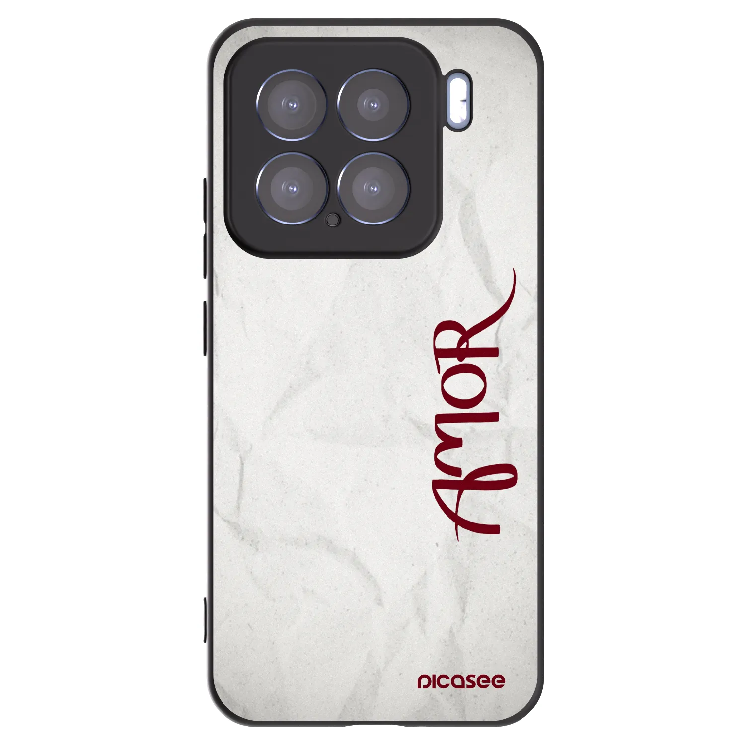 Picasee silikonowe czarne etui na Xiaomi 15 - Amor