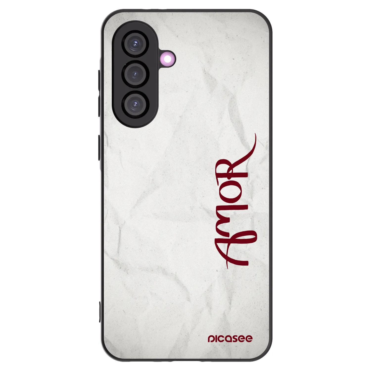 Picasee silikonowe czarne etui na Samsung Galaxy A36 5G - Amor