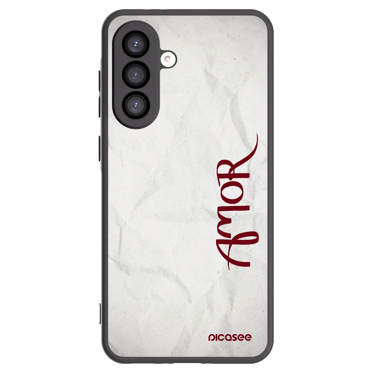 Picasee silikonowe czarne etui na Samsung Galaxy A26 5G A266B - Amor