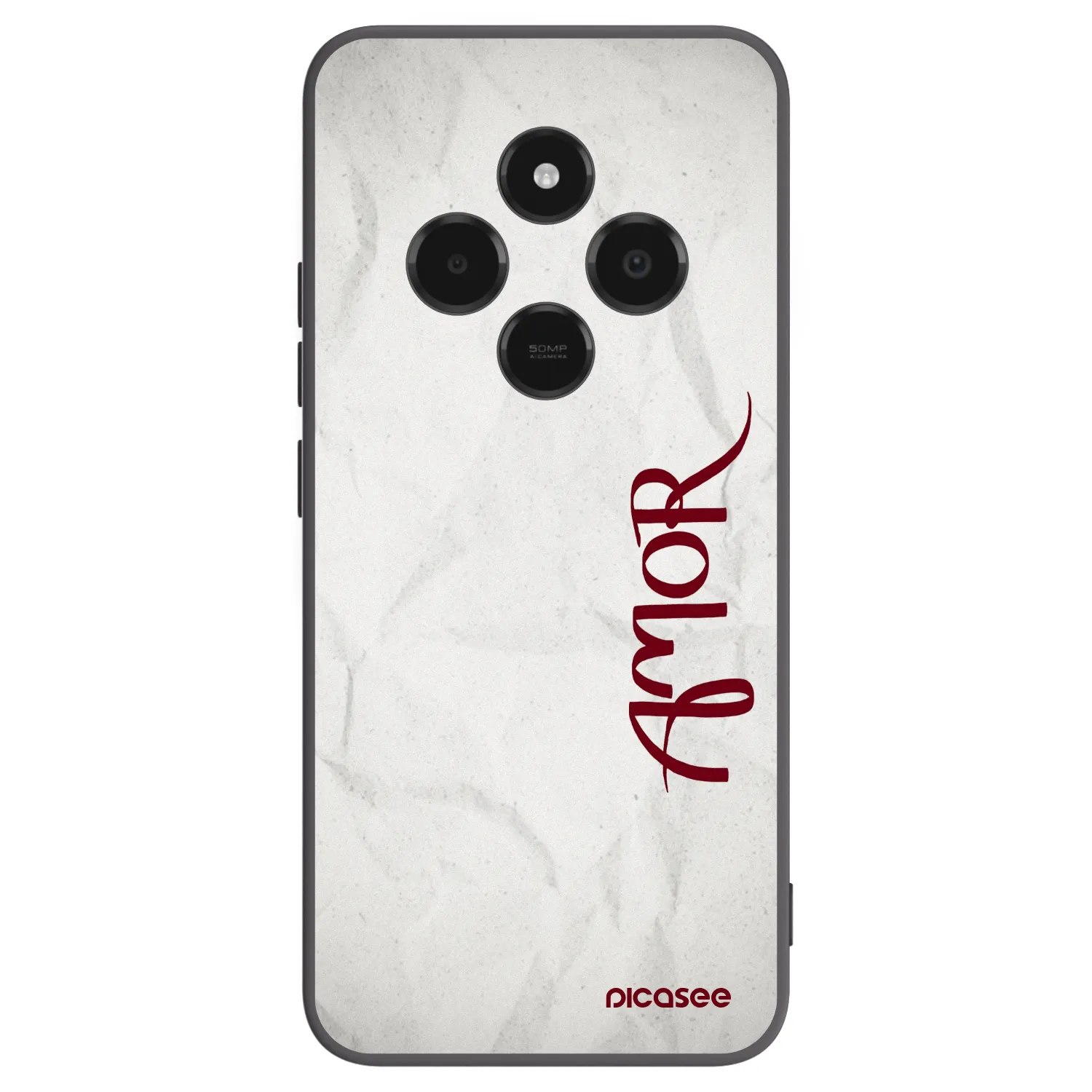 Picasee silikonowe czarne etui na Xiaomi Poco C75 - Amor